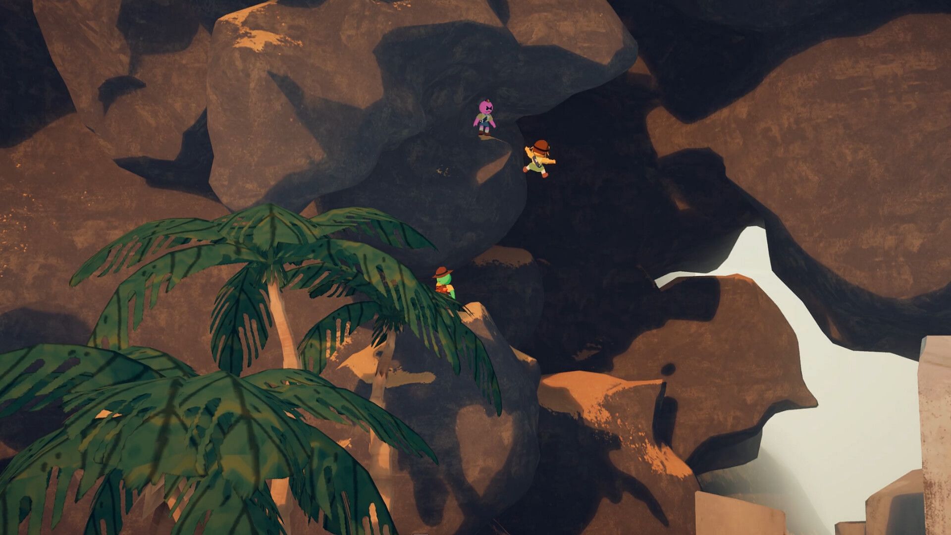 The island gives you just enough to survive, but only if you stay light and fast (Image via Aggro Crab, Landfall)